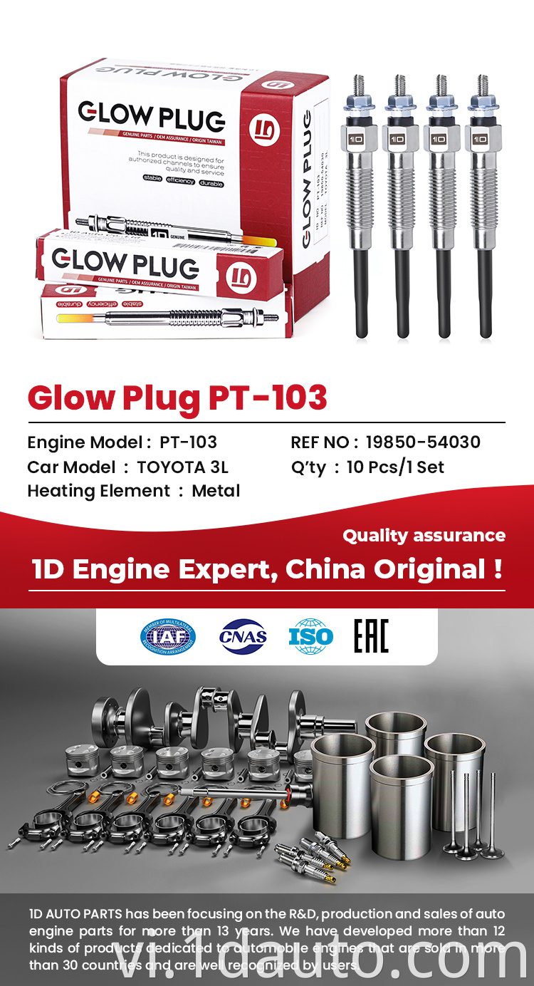 Diesel Engines Glow plug for Toyota PT-103